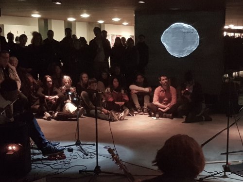 E.I The Blob during Music for Future Images / Wo kommen wir hin, Akademie der Künste, 2019