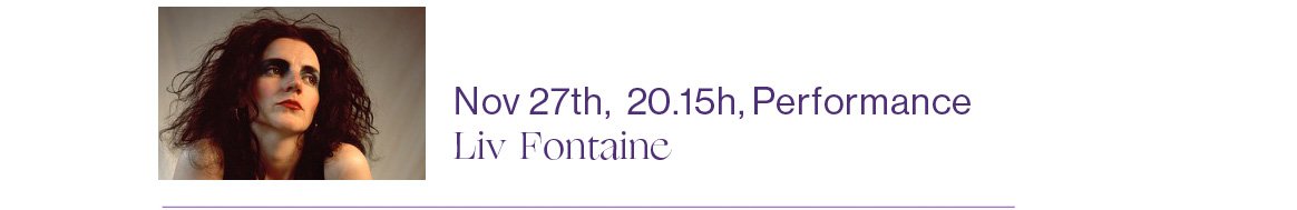27/11 2020 20:15 (CET) Performance by Liv Fontaine

The Performance will take place in the Zoom Webinar. It can also be viewed through the Vimeo Live Stream.

Liv Fontaine is an artist based in Glasgow, UK. She works across performance, writing, video, illustration and photography. She is interested in private lives and pathological lies and particularly the space that exists between the performance and the personal.

Her current work examines stock characters and familiar narratives relating to ‘The Woman on the Edge’. She focuses on the idea of hysteria and wild desperation as the only adequate response to society. Under the performance pseudonym VIV INSANE she creates live shows that challenge notions of patriarchal privileges and sexual stereotyping and the subsequent violence of these - all the while examining her own complicity in this total orgy of depravity.

Liv Fontaine will be performing a short text she has written especially for the event reflecting on her role in Danse Macabre.