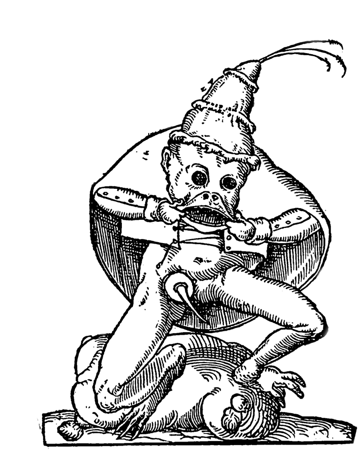 Illustrations from Les Songes drolatiques de Pantagruel, A Paris, Par Richard Breton, Desprez, François (1565).