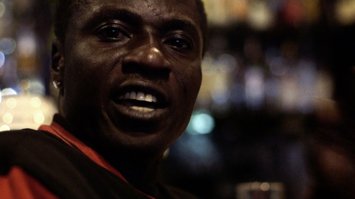 Video-still (Farmer) from The Discourse of the Drinkers by Annika Larsson (2017).