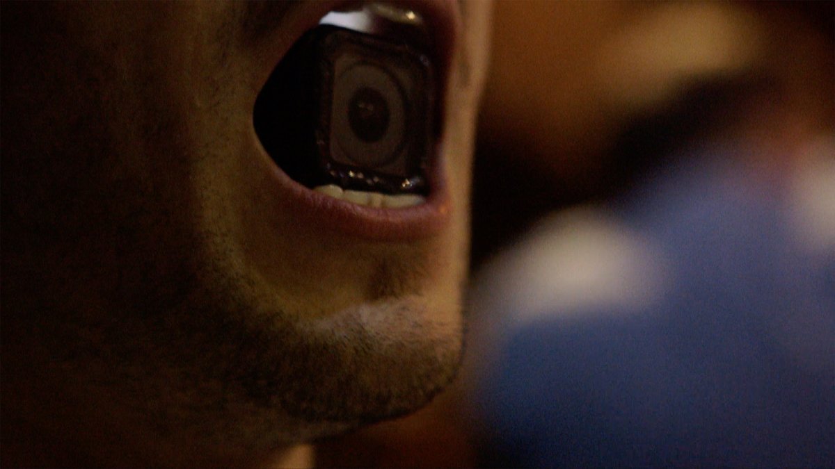 Video-still from The Discourse of the Drinkers by Annika Larsson (2017).