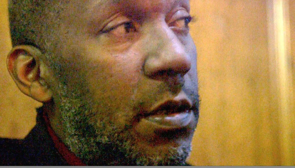 Video-still (Mike) from The Discourse of the Drinkers by Annika Larsson (2017).